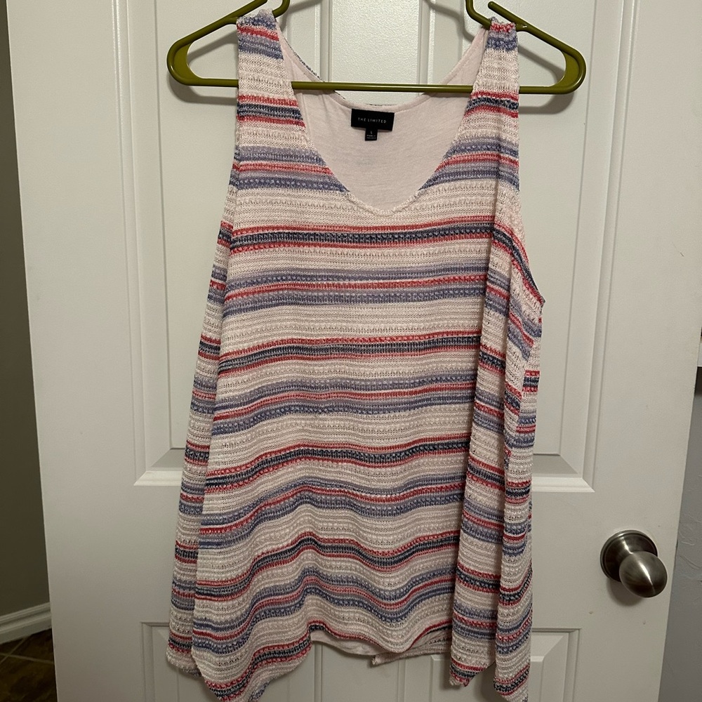 The Limited Women’s L Striped Summer Blouse